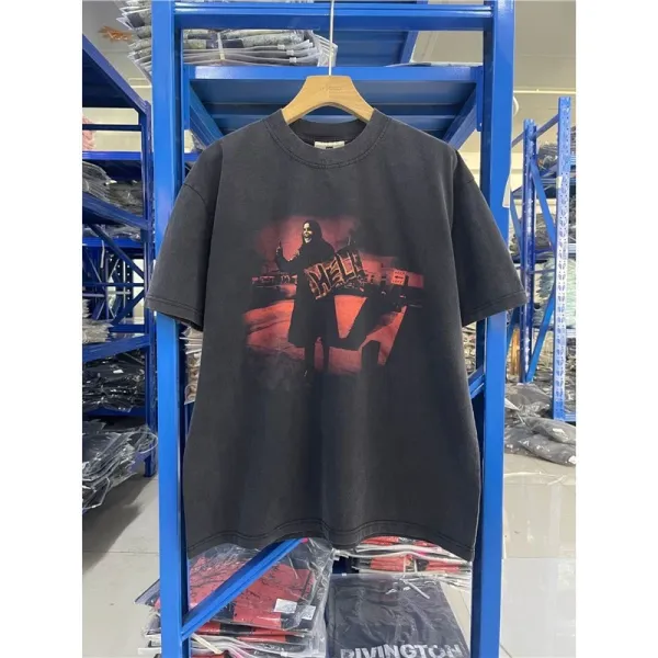 Hellstar Records Graphic Print Oversized T-Shirt Black - 1