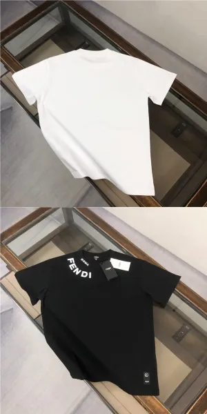 Fendi Roma Logo Print White T-Shirt - 8