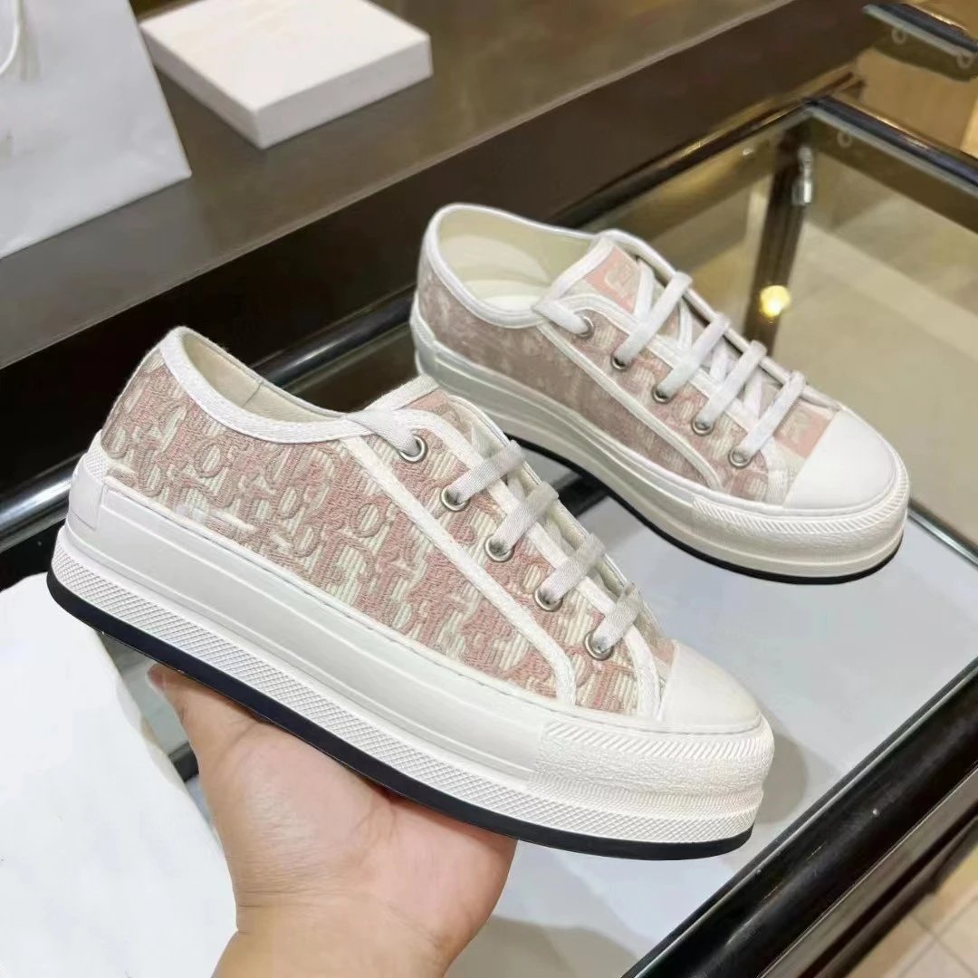 Dior B23 Tiger Print Canvas Sneakers - 38