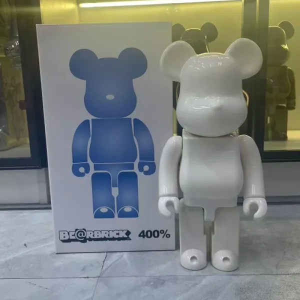 Medicom Toy Bearbrick 400% White Vinyl Figure Accessories - 1