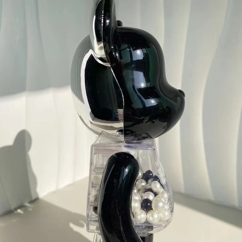 Medicom Toy BE@RBRICK My First BE@RBRICK B@BY Black Gold Transparent Collectible Figure Accessories - 8