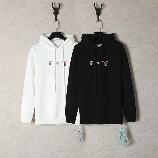 Off-White Diag Arrow Print Black Hoodie - 19