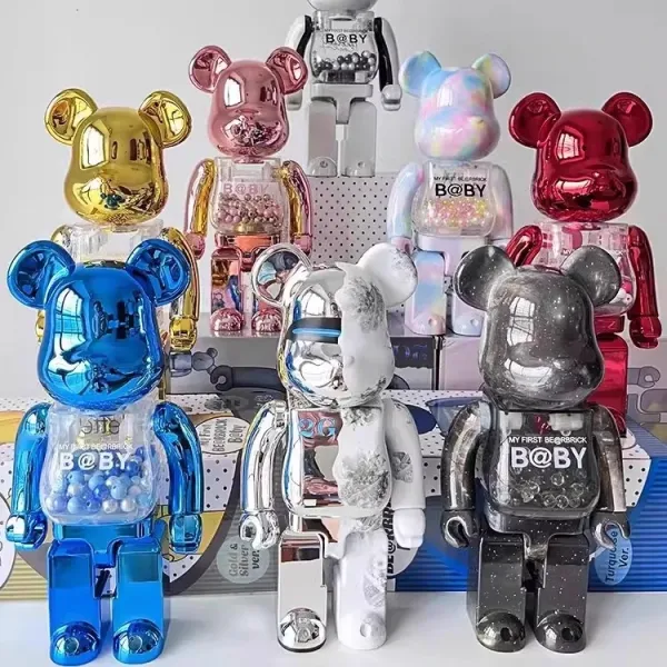 A Bathing Ape x Medicom Toy BAPE CAMO Pink Bearbrick 400% Figure Accessories - 3