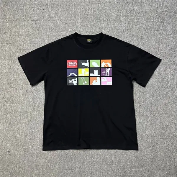 Design Graphic Flame Logo Black T-Shirt - 6