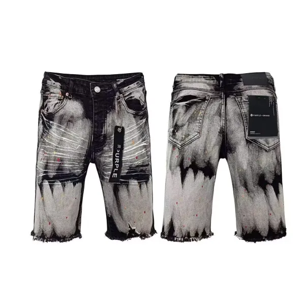 Design Distressed Cuffed Denim Shorts Light Wash - 16