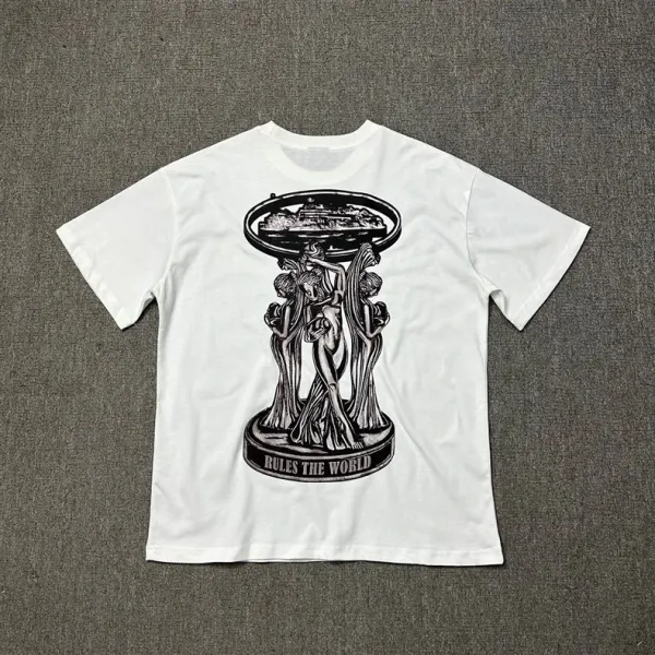 Design Graphic Flame Logo Black T-Shirt - 30