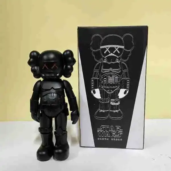 Kaws x Star Wars Companion Darth Vader Black Vinyl Figure Accessories - 11