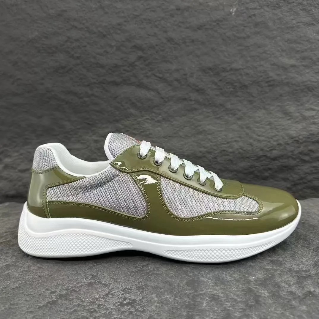 Prada Linea Rossa Runner White Gray Sneakers - 26