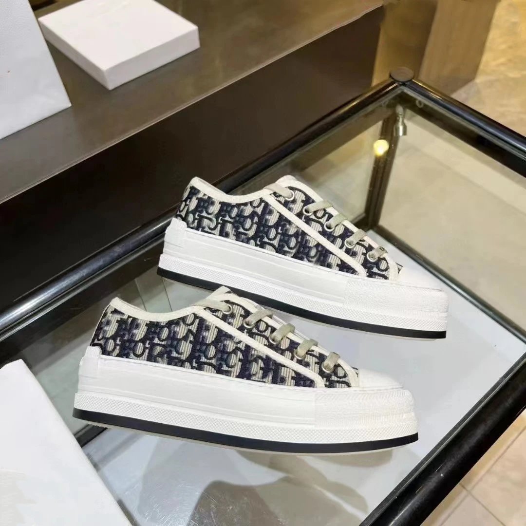 Dior B23 Tiger Print Canvas Sneakers - 28