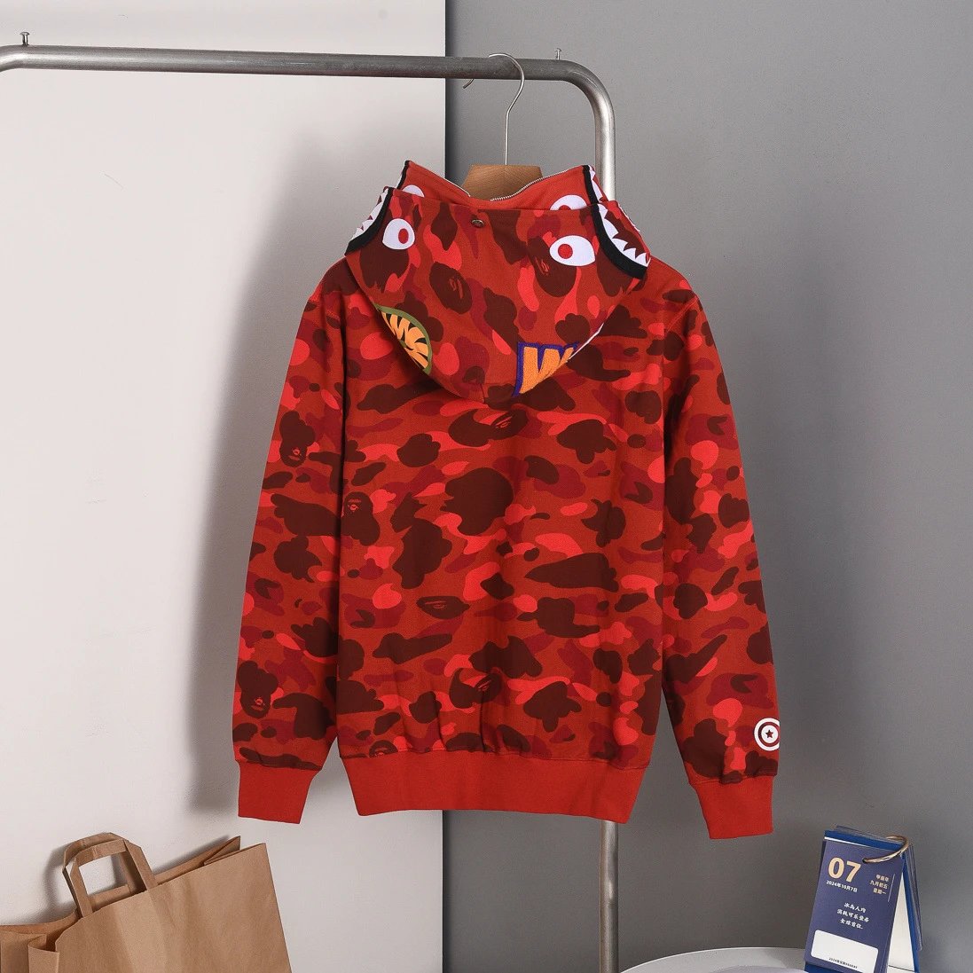 A Bathing Ape ABC Camo Shark Hoodie Multicolor - 16