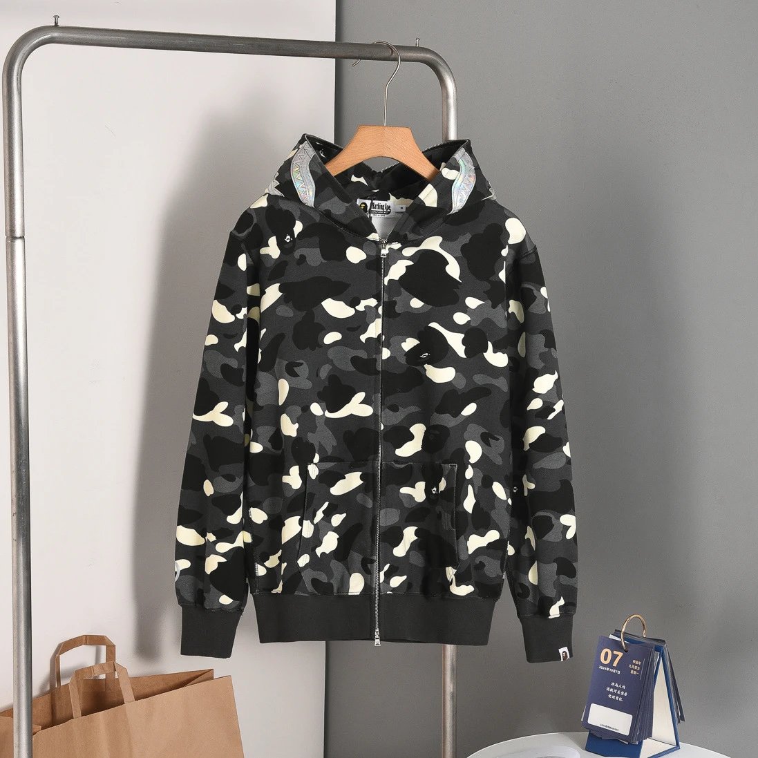 A Bathing Ape ABC Camo Shark Hoodie Multicolor - 23