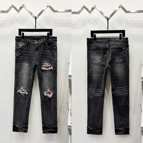Diesel Distressed Graffiti Print Slim Fit Jeans Black - 8