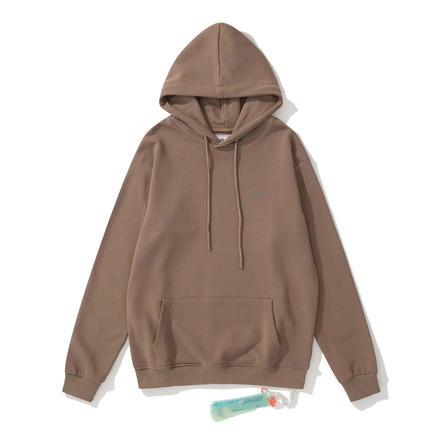 Off-White Diagonal Print Zip-Up Hoodie Black - 36