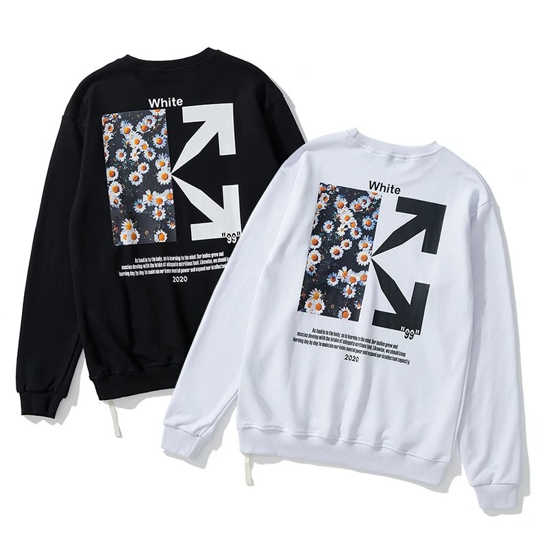 Off-White Diagonal Print Zip-Up Hoodie Black - 69