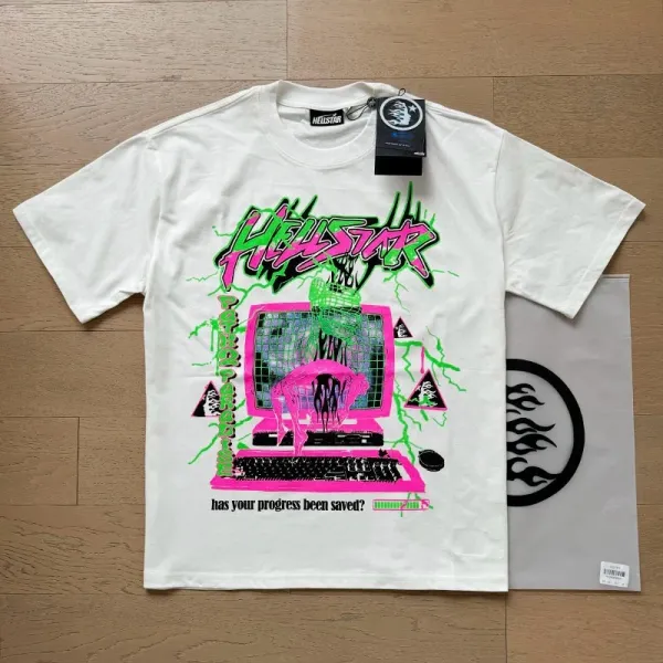 Hellstar Saved Progress White T-Shirt - 1