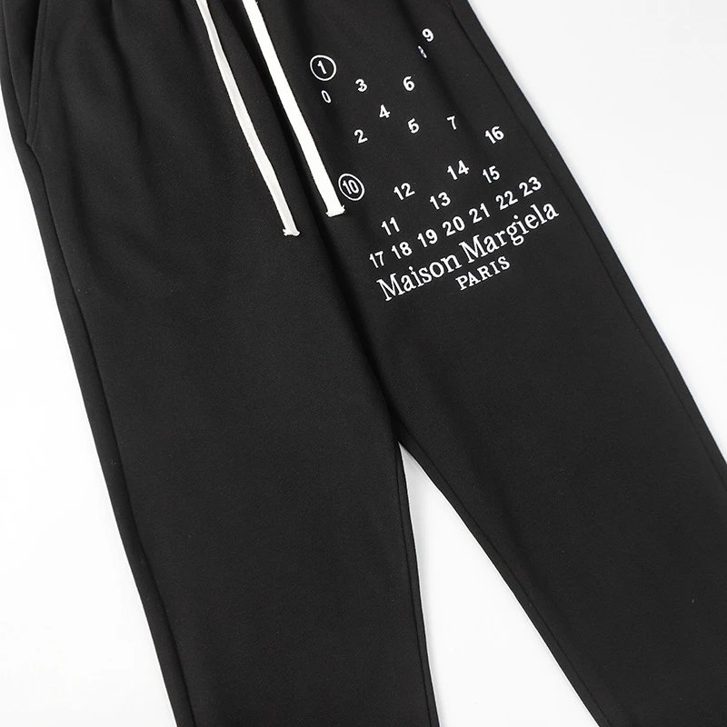 Maison Margiela Numbered Print Sweatpants Olive Green - 41