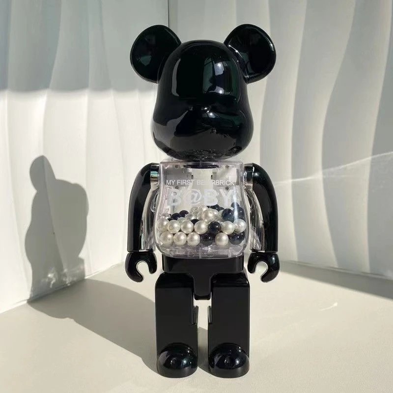 Medicom Toy BE@RBRICK My First BE@RBRICK B@BY Black Gold Transparent Collectible Figure Accessories - 5