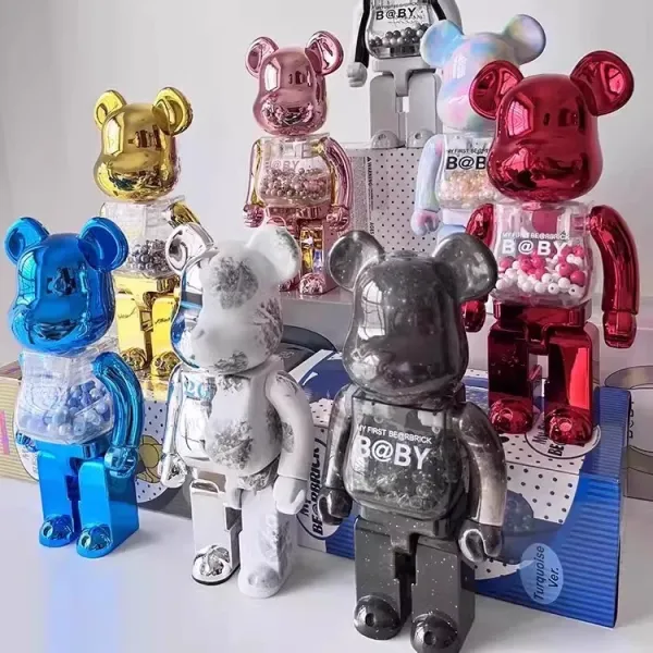 A Bathing Ape x Medicom Toy BAPE CAMO Pink Bearbrick 400% Figure Accessories - 4