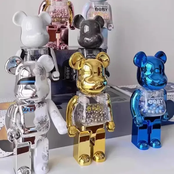 A Bathing Ape x Medicom Toy BAPE CAMO Pink Bearbrick 400% Figure Accessories - 5