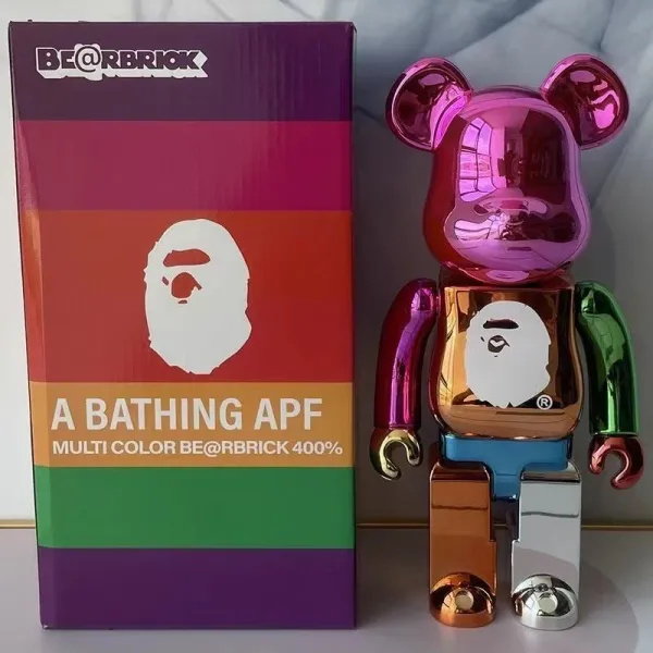 A Bathing Ape x Medicom Toy BAPE CAMO Pink Bearbrick 400% Figure Accessories - 10