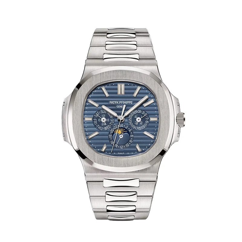 Patek Philippe Nautilus Perpetual Calendar Blue Dial Mechanical Watch Watches