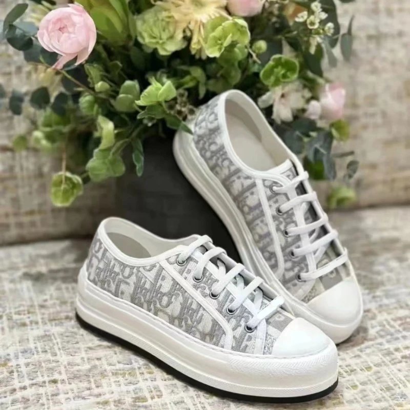 Dior B23 Tiger Print Canvas Sneakers - 7