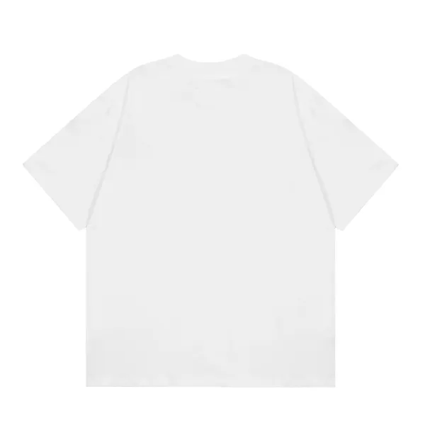 Design Abstract Print White T-Shirt Tops.t Shirts - 4