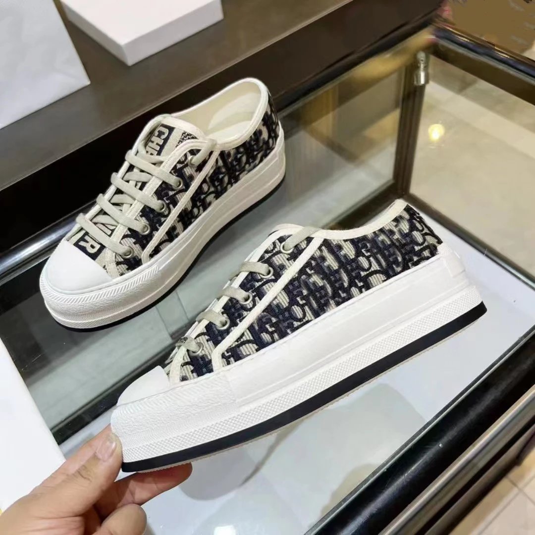 Dior B23 Tiger Print Canvas Sneakers - 29