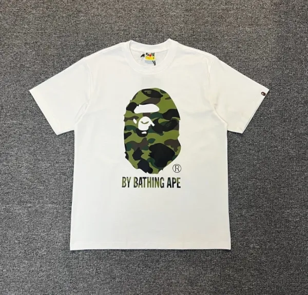 A Bathing Ape By Bathing Ape Brown Ape Head Black T-Shirt - 7