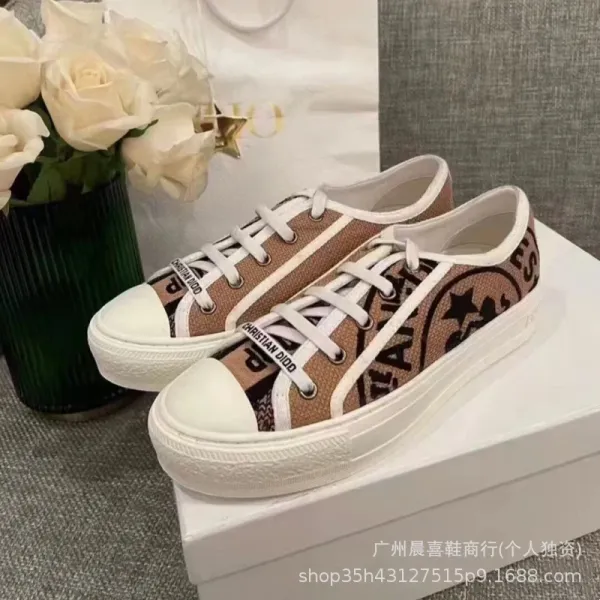 Dior B23 Oblique Print Low-Top Sneakers - 1