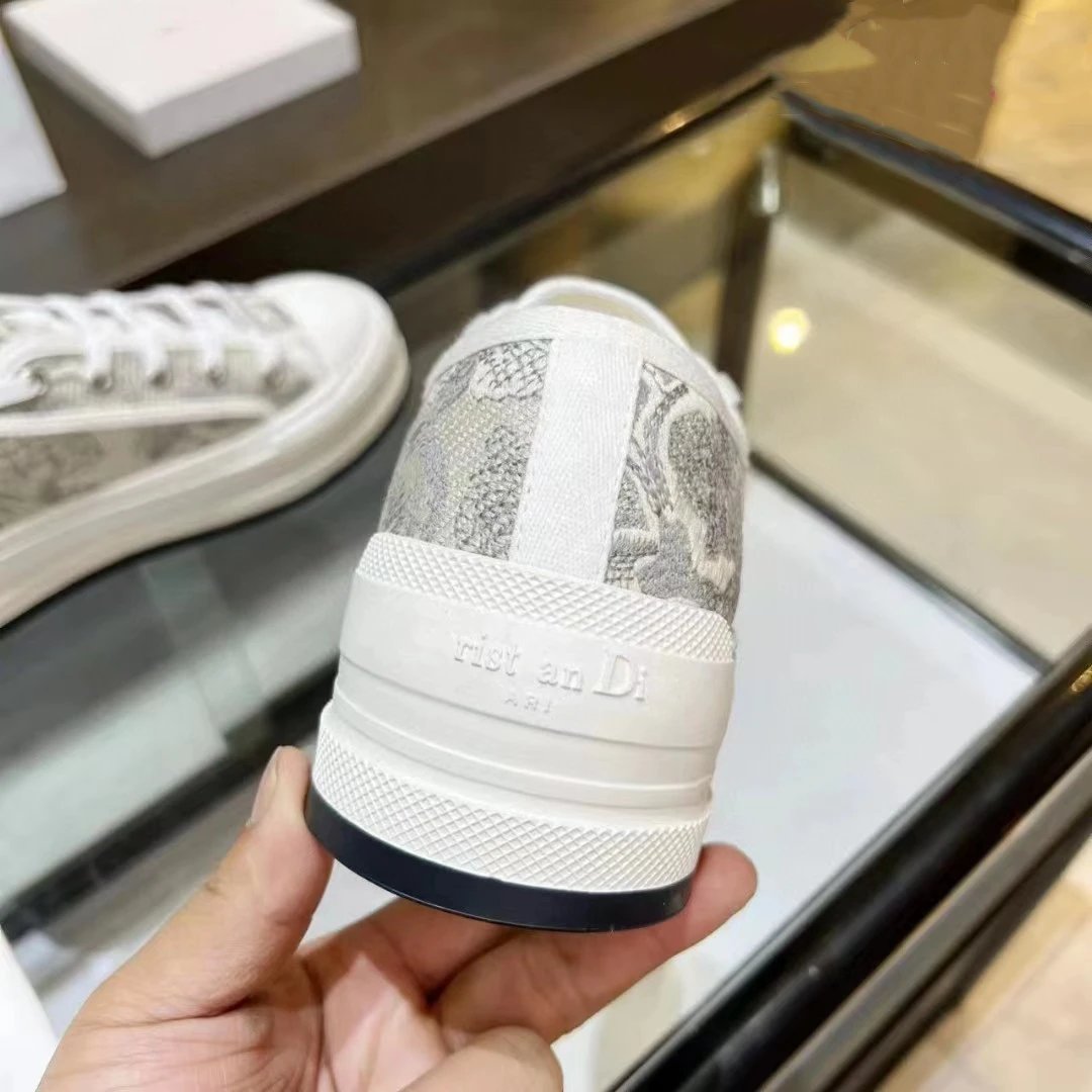 Dior B23 Tiger Print Canvas Sneakers - 24