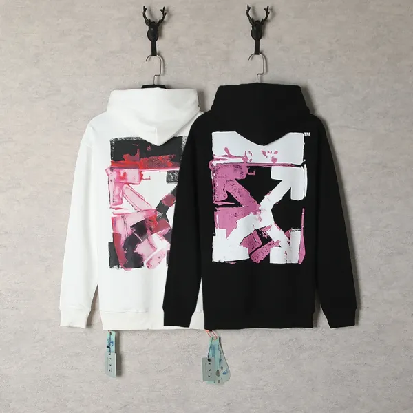 Off-White Diag Arrow Print Black Hoodie - 8