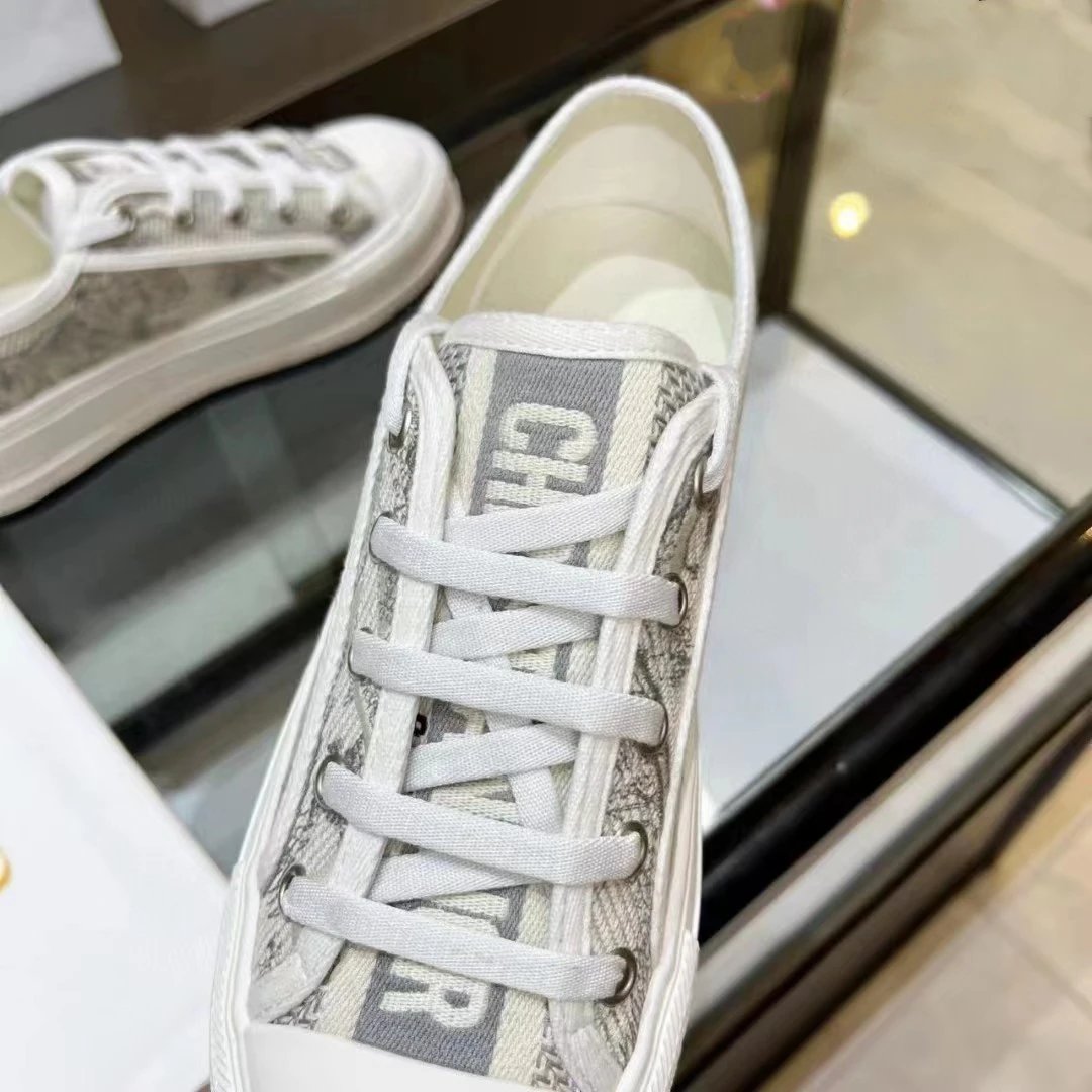 Dior B23 Tiger Print Canvas Sneakers - 26