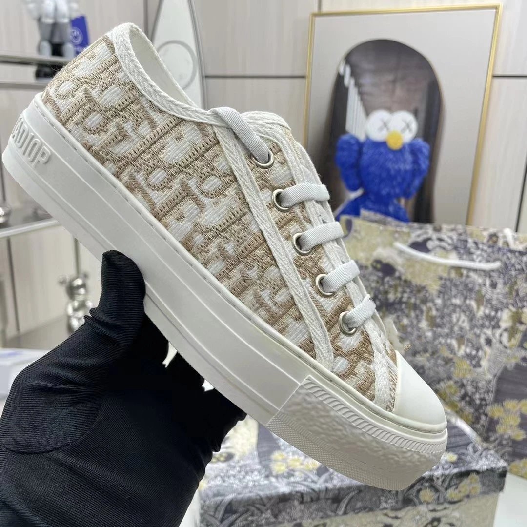 Dior B23 Tiger Print Canvas Sneakers - 34