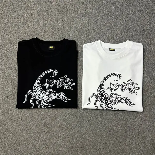 Design Graphic Flame Logo Black T-Shirt - 12
