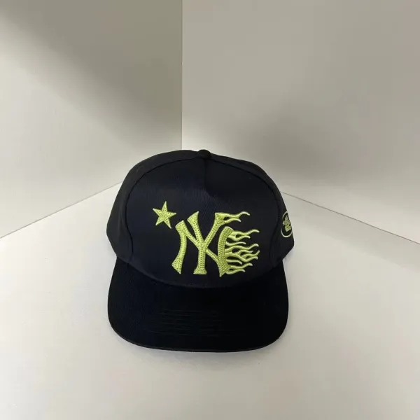 Design Celestial Moon Beanie Black with Rhinestone Stars Hats - 45