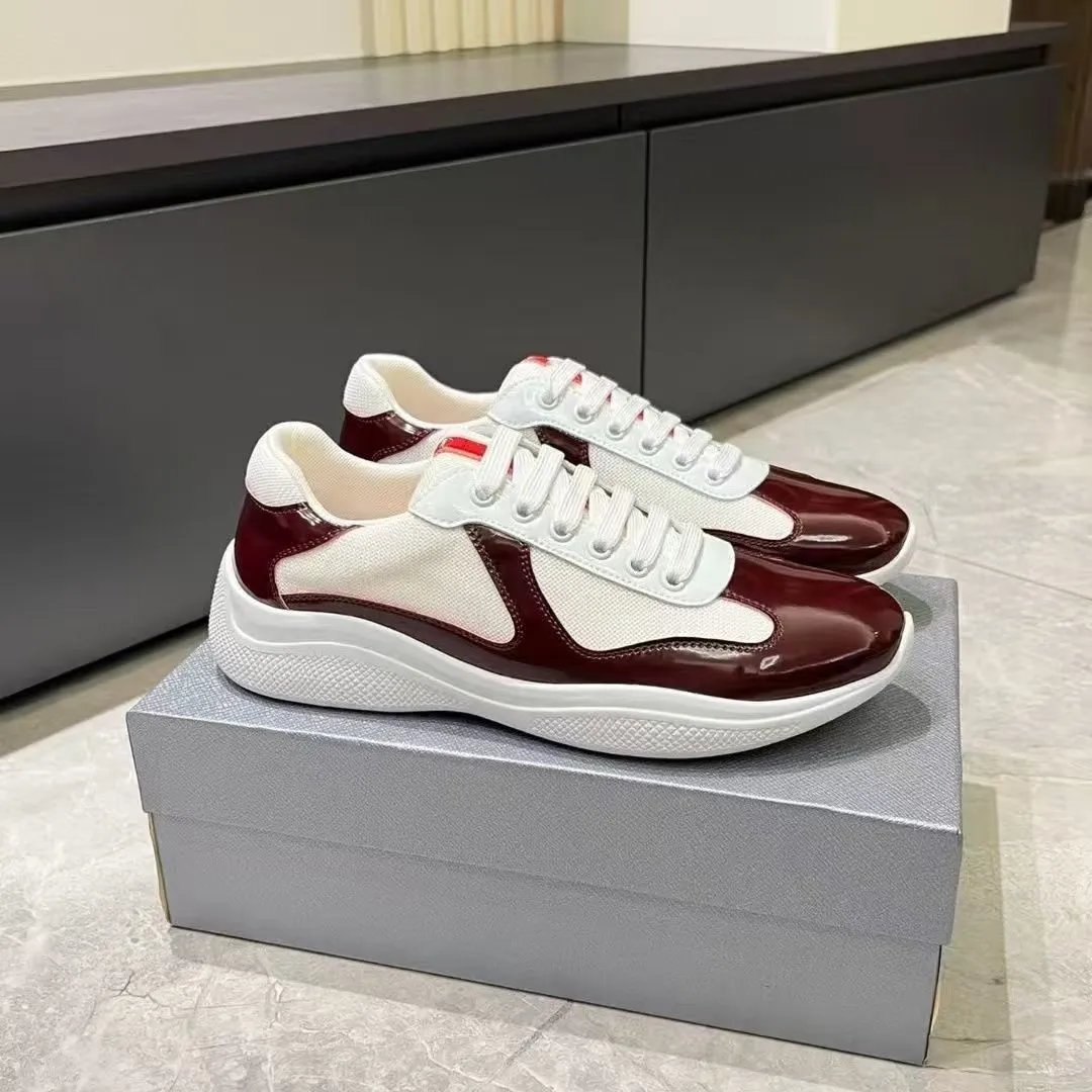 Prada Linea Rossa Runner White Gray Sneakers - 25