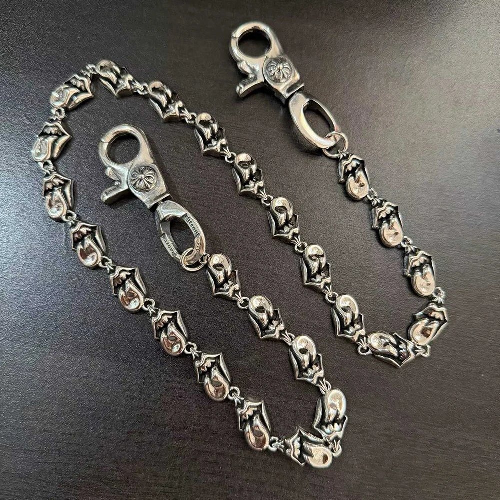 Chrome Hearts Rolling Stones Tongue Chain Necklace Silver Jewelry - 3