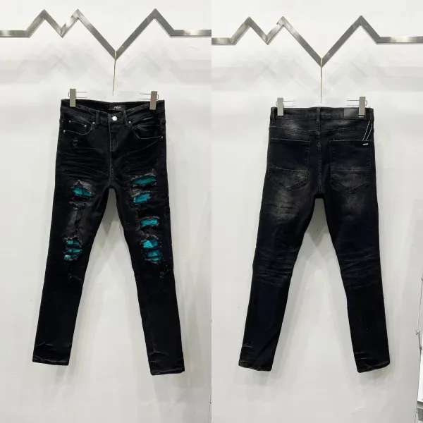 Diesel Distressed Graffiti Print Slim Fit Jeans Black - 27