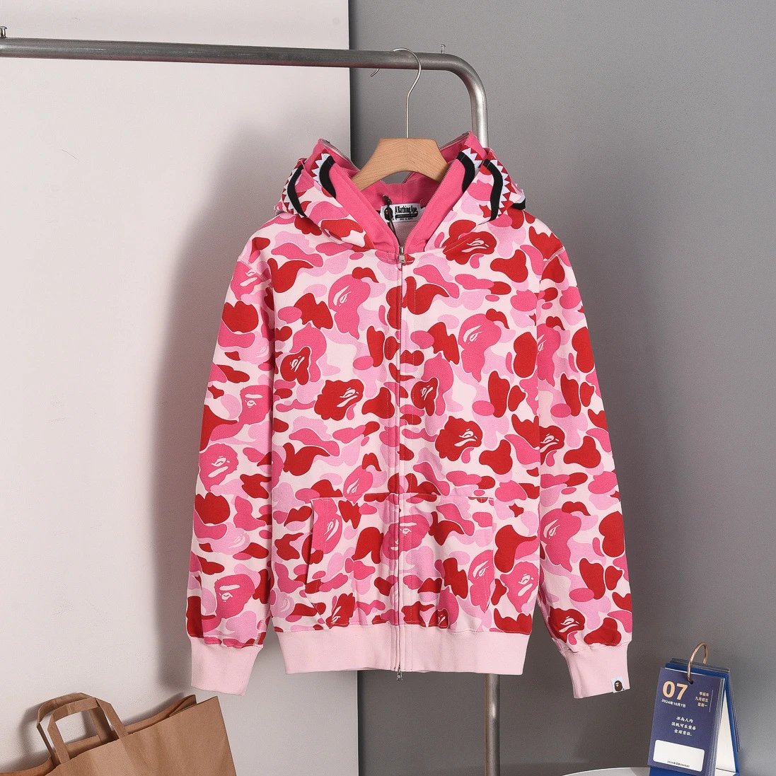 A Bathing Ape ABC Camo Shark Hoodie Multicolor - 11