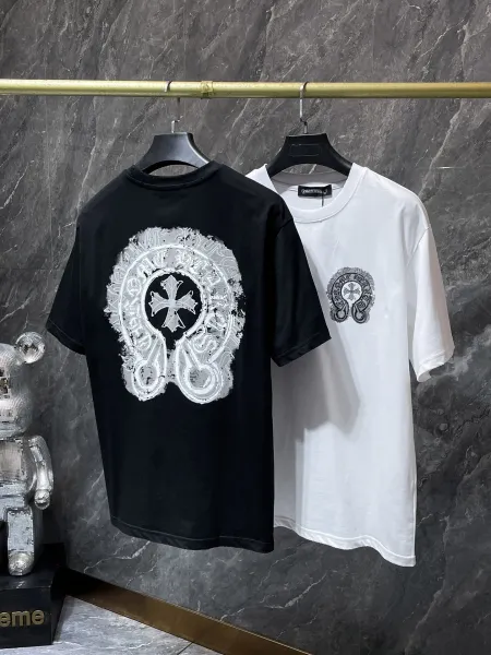Chrome Hearts Embroidered Logo Black T-Shirt - 6