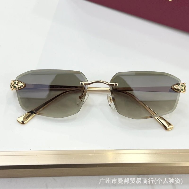 Cartier Panthère Rimless Blue Gradient Optical Glasses Eyewear - 11