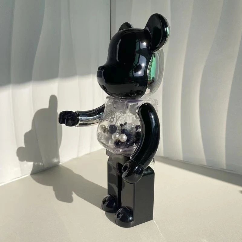 Medicom Toy BE@RBRICK My First BE@RBRICK B@BY Black Gold Transparent Collectible Figure Accessories - 7