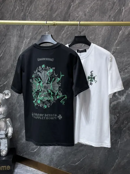 Chrome Hearts Embroidered Logo Black T-Shirt - 3