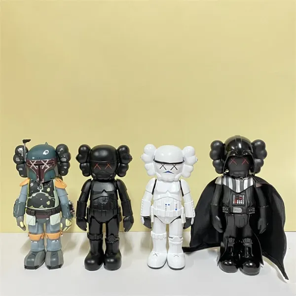 Kaws x Star Wars Companion Darth Vader Black Vinyl Figure Accessories - 3