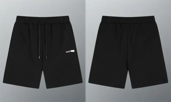 Burberry Logo-Embroidered Drawstring Shorts Black - 1