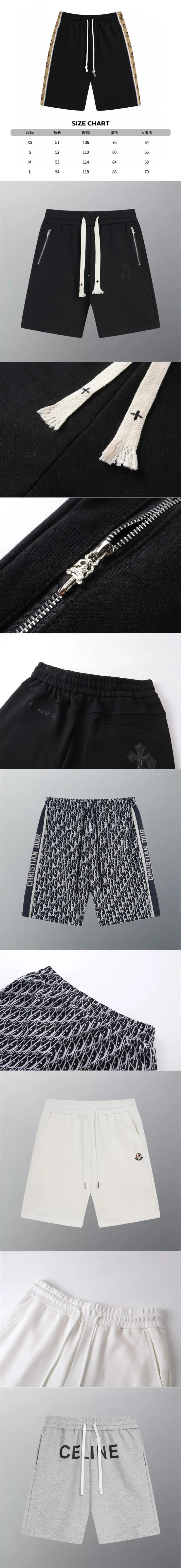 Gucci GG Monogram Print Shorts Navy with Red-White Stripe Trim - 2