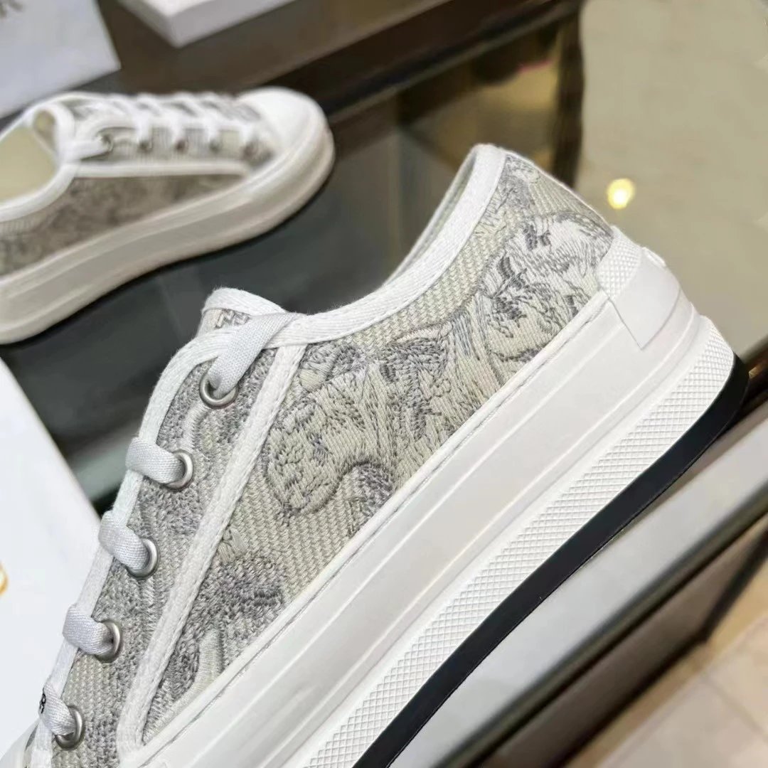 Dior B23 Tiger Print Canvas Sneakers - 27