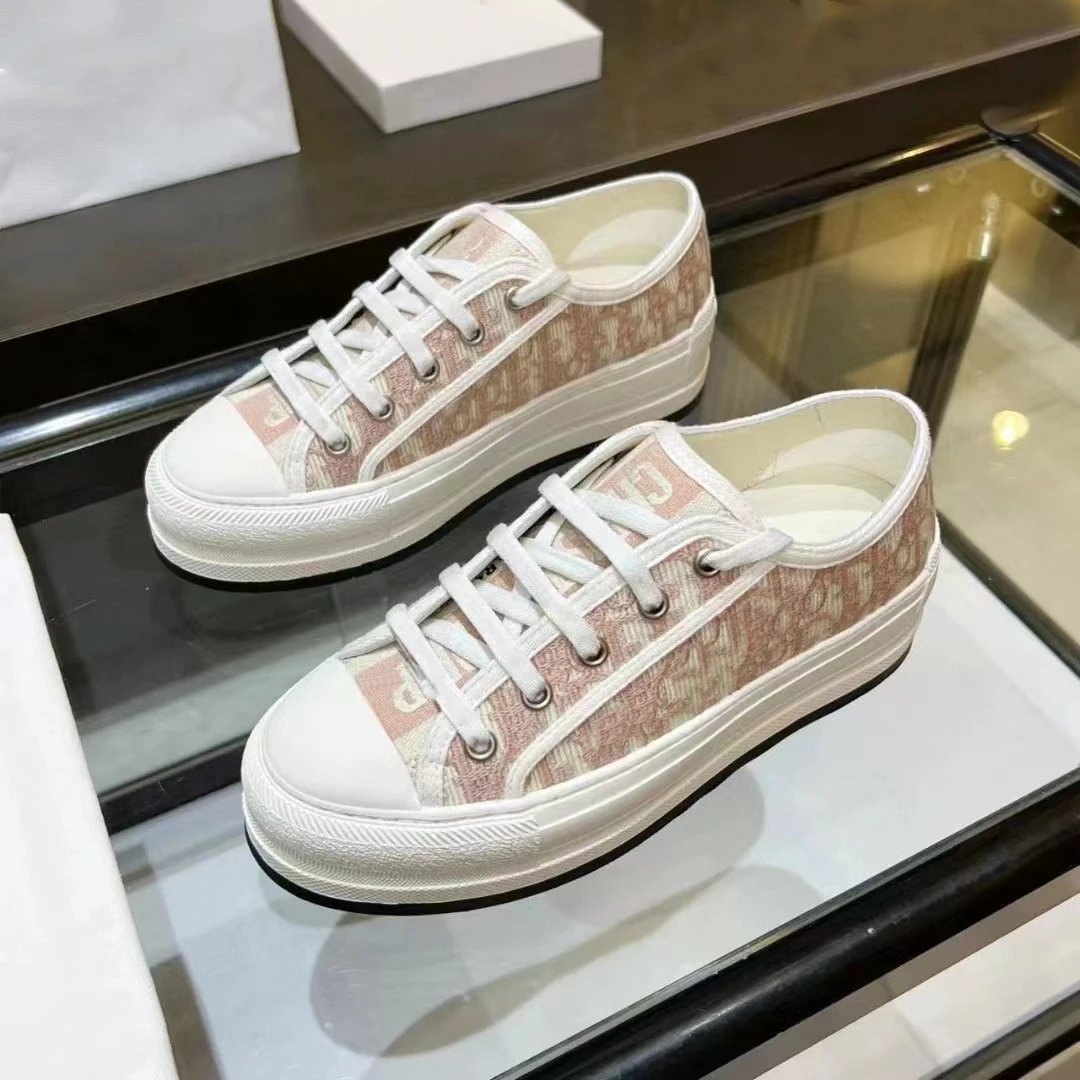 Dior B23 Tiger Print Canvas Sneakers - 37