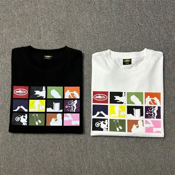 Design Graphic Flame Logo Black T-Shirt - 3